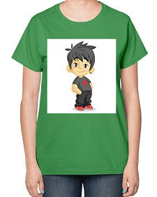 Kid 149# - cartoon general-  Ladies T-Shirt