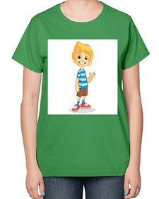 Kid 151# - cartoon general-  Ladies T-Shirt
