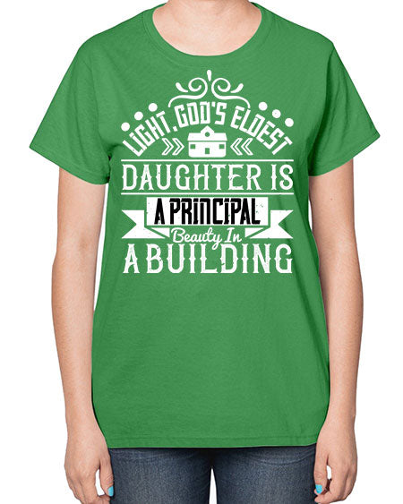 Light Gods eldest daughter is a principal beauty in a building Style 274# - architect-  Ladies T-Shirt
