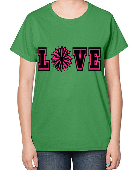 Love 694# - cheer-  Ladies T-Shirt