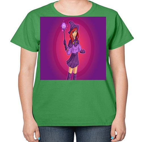 Magician school girl 181# - anime-  Ladies T-Shirt
