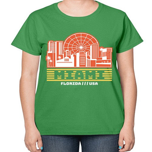 Miami 1284# - cities-  Ladies T-Shirt