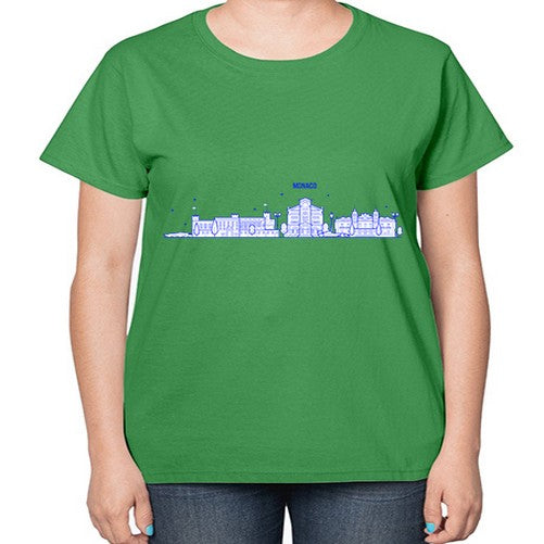Monaco 1335# - cities-  Ladies T-Shirt