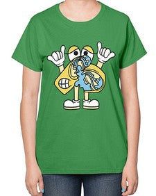 Nervous kebab 196# - cartoon food-  Ladies T-Shirt