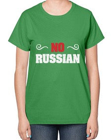 No Russian 37# - video games-  Ladies T-Shirt