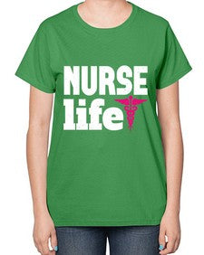 Nurse life Style 1172# - nurse-  Ladies T-Shirt