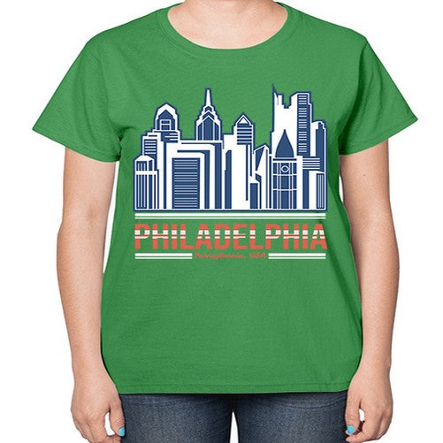 Philadelphia 1604# - cities-  Ladies T-Shirt