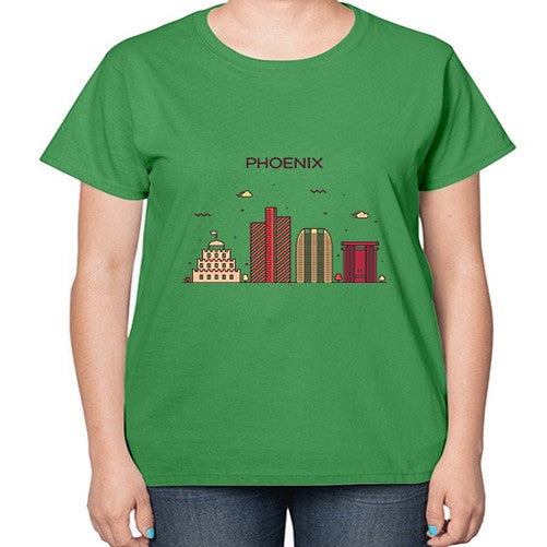 Phoenix 1614# - cities-  Ladies T-Shirt