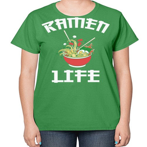 Ramen Noodle Anime Ramen Life 281# - anime-  Ladies T-Shirt
