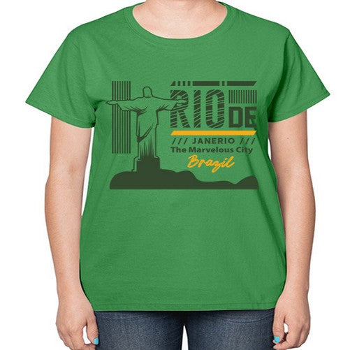 Rio de Janerio 1734# - cities-  Ladies T-Shirt
