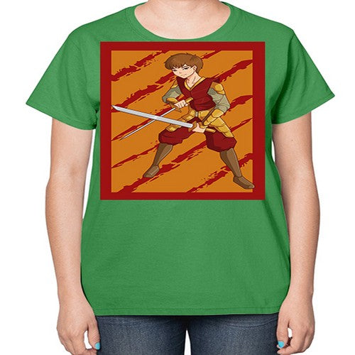 Samurai boy 95# - anime-  Ladies T-Shirt