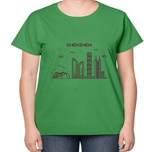 Shenzhen 1832# - cities-  Ladies T-Shirt