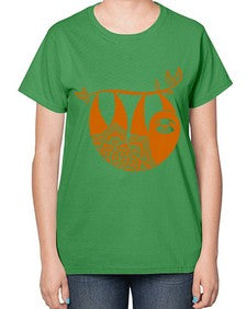 SlothMandala 1076# - mandala-  Ladies T-Shirt