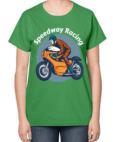 Speedway racing 64# - motorcycle-  Ladies T-Shirt