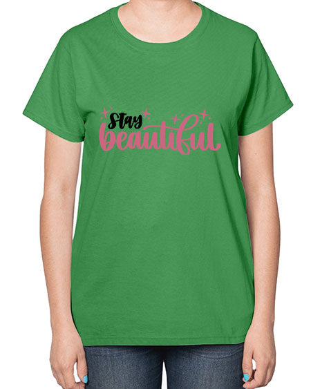 Stay Beautiful Style 18# -makeup  Ladies T-Shirt