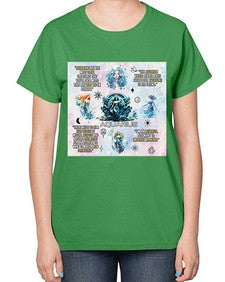 Straight Aquarius 468# - aquarius-  Ladies T-Shirt