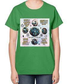 Straight Saggitarius 476# - sagittarius-  Ladies T-Shirt