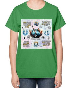 Straight pisces 475# - pisces-  Ladies T-Shirt