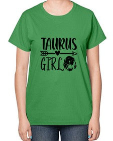 Taurus girl 498# - taurus-  Ladies T-Shirt