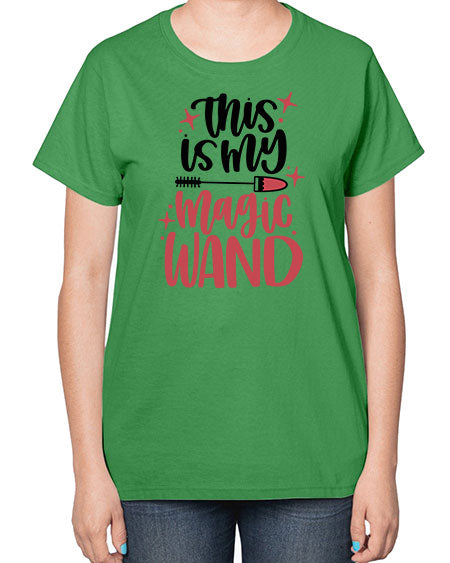 This Is My Magic Wand Style 12# -makeup  Ladies T-Shirt