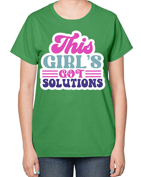 This girls got solutions 16# - general science-  Ladies T-Shirt