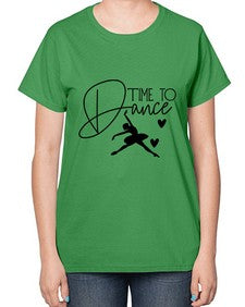 Time to dance 200# - ballet-  Ladies T-Shirt
