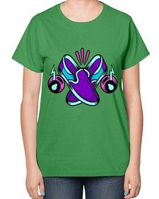 Walk the talk 261# - cartoon general-  Ladies T-Shirt