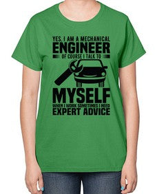 Yes I Am A Mechanical Style 1671# - engineer-  Ladies T-Shirt