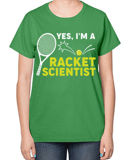 YesImARacketScientistScientistSkinite Scientist Skinite 1# - general science-  Ladies T-Shirt