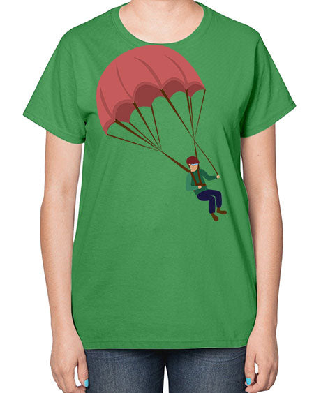all in one 07# - parachute-  Ladies T-Shirt