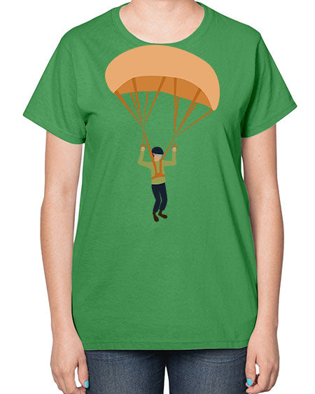all in one 13# - parachute-  Ladies T-Shirt