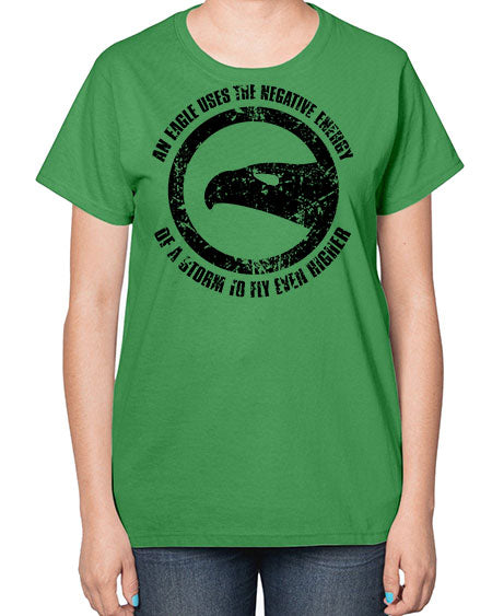 an eagle uses the negative energy 5# - birds-  Ladies T-Shirt