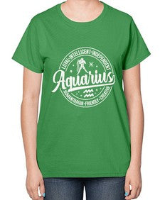 aquarius 77# - aquarius-  Ladies T-Shirt