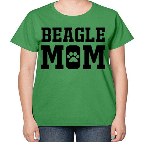 beagle mom 54# - dogs-  Ladies T-Shirt