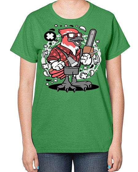 bird lumberjack 17# - birds-  Ladies T-Shirt