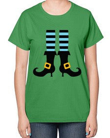 bluewitchlegs 47# - witch-  Ladies T-Shirt