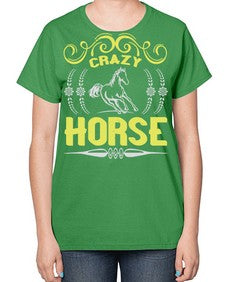 crazy horse Style 9# - horse-  Ladies T-Shirt
