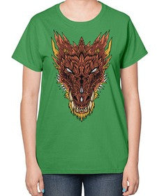 dragon 176# - dragon-  Ladies T-Shirt