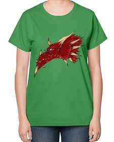 dragon 185# - dragon-  Ladies T-Shirt
