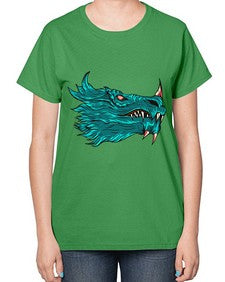 dragon 186# - dragon-  Ladies T-Shirt