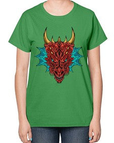 dragon 195# - dragon-  Ladies T-Shirt
