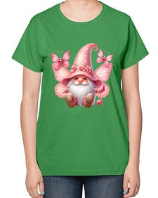 gnome with butterfly 02# - gnome-  Ladies T-Shirt