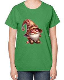 gnome with butterfly 15# - gnome-  Ladies T-Shirt