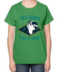 im gamer stay at home 119# - video games-  Ladies T-Shirt