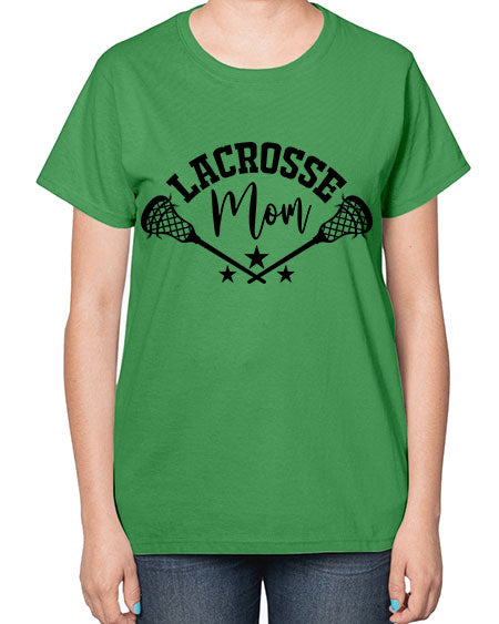 lacrosse mom 9# - lacrosse-  Ladies T-Shirt