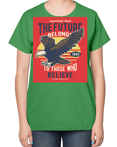 legendary eagle 55# - birds-  Ladies T-Shirt