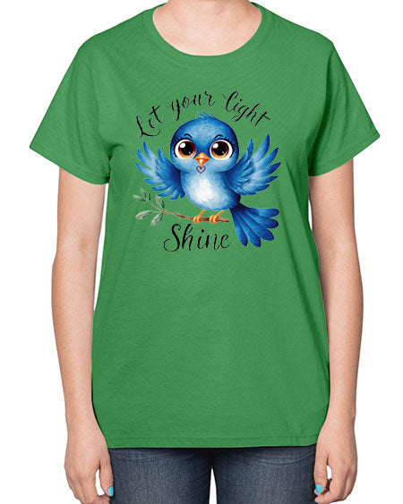 let your light shine 61# - birds-  Ladies T-Shirt