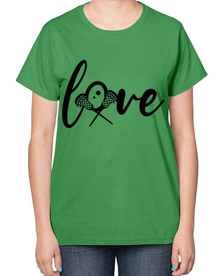 love 4# - lacrosse-  Ladies T-Shirt
