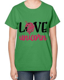 love unicorn 274# - unicorn-  Ladies T-Shirt