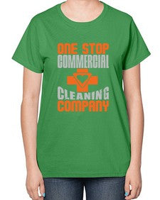 one stop commercial cleaning company Style 332# - cleaner-  Ladies T-Shirt